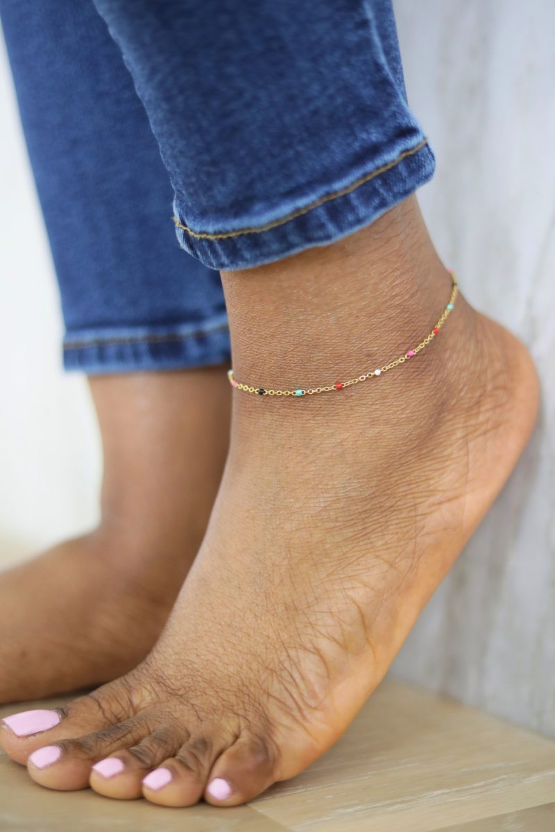 Dainty Bead Anklet