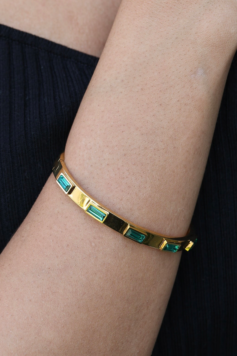 Child Madone Charm Classic Gigi Jade bracelet, Yellow Gold, 5.9