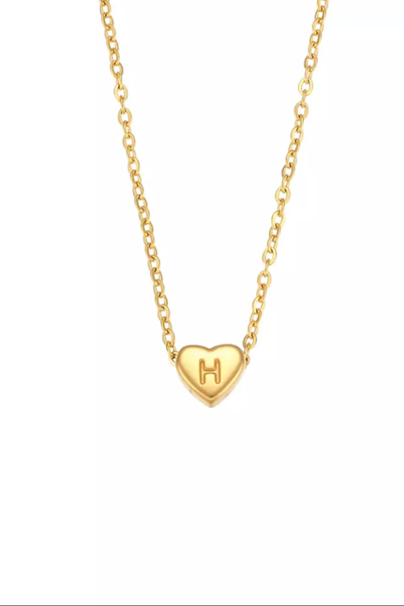 Personalized Heart Initial Necklace | kandsimpressions